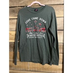 Love Came Down Jesus Christ Isaiah 9 6 Long Sleeve T Shirt M Religious Christmas